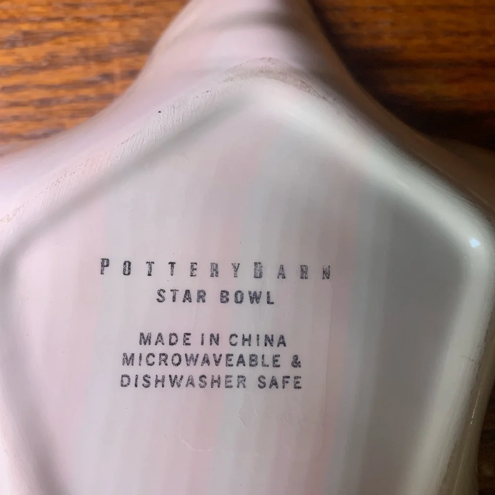 Pottery Barn Star-Shaped Bowl